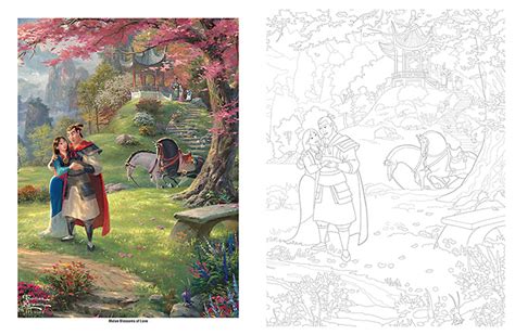 disney princess adult coloring book|disney thomas kinkade coloring pages.